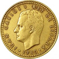 Spain 1 peseta, 1980