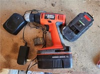 18 Volt Black and Decker Drill and Charger