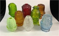8 Vintage Glass Fairy Lamps