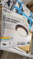 Commercial electric 13-in color changing flush