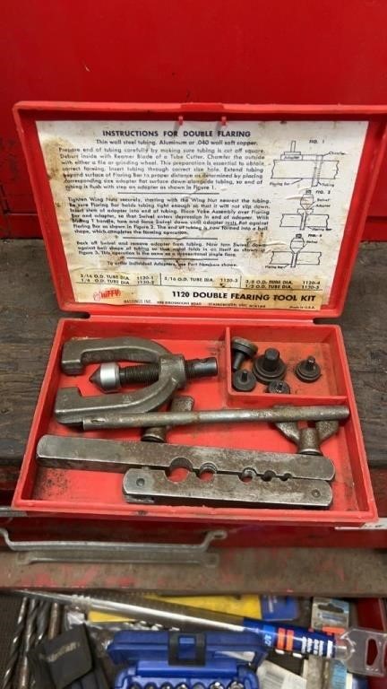 Double flaring tool kit