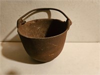 Antique Small Cast Iron Melting Pot