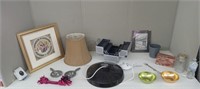 TRIVETS,STORAGE CASE,PICTURES,LAMP SHADE ETC.