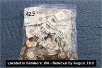 LOT, ASSORTED FOREIGN COINS (QUANTITY UNKNOWN)