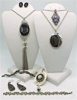Cameo Set, Necklaces, Earrings, Watch & Bracelet