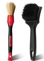 Set of 2 Scratch-Free Tire Scrubbing Brushes