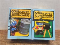 2 Vintage Super Schlumpf #Smurf's Rubber Figures