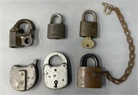 Antique Pad Locks Lot Collection