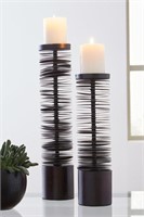 A2000199 Ashley 2 pc Large Candle Holders