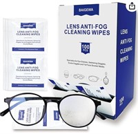 Lens Wipes for Eyeglasses 100 Count, Quick Dry