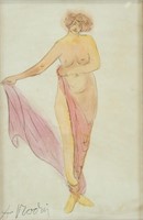 AUGUSTE RODIN French 1840-1917 Watercolor on Paper