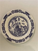 "Country Chef" Blue & White Plate