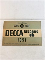 The complete catalog of long play DECCA records