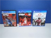 3 PS4 Games Sports Related