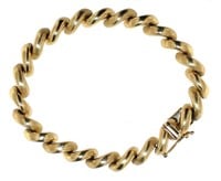 14kt Gold Elegant 8" Designer Bracelet *HEAVY