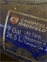 Campbell Hausfeld 7 gallon air reservoir tank,