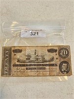 1864-20.00 DOLLAR CONFEDERATE STATE AMERICA