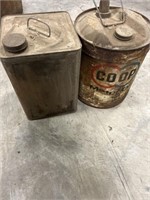 Antique oil cans, COOp oil can
