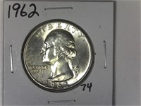 1962 Washington Quarter