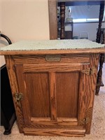 white clad side table