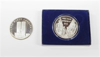 TWO (2) SEPTEMBER 11 MEMORIAL .999 SILVER ROUNDS
