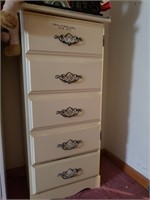 Wooden cabinet and  plates.