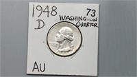 1948d Washington Quarter yw3073