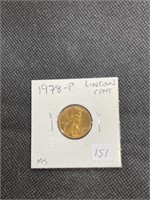 1978-P Lincoln Wheat Cent MS High Grade