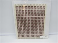 Sheet of Hitler Stamps 10