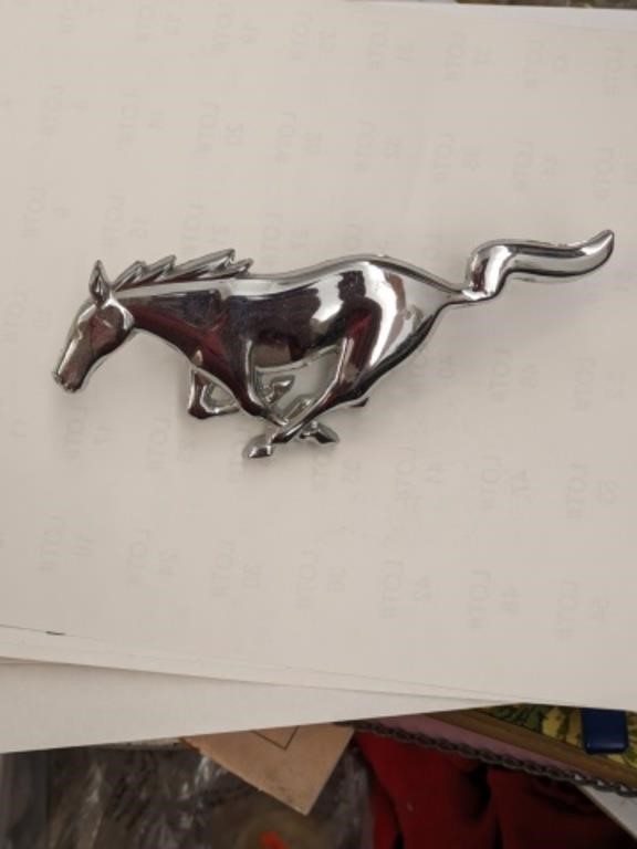 Mustang Emblem 6 1\2" Long - Ford Trademark