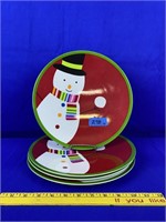 4pc Acrylic Christmas plates