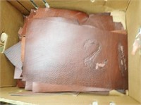 Leather Old Foot Burgundy Pieces - Various Sizes!