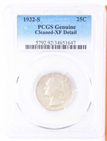 Coin 1932-S Washington Key Date Quarter PCGS XF*