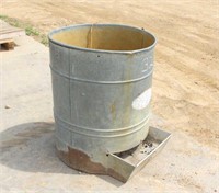 Hog Waterer Galvanized, Approx 36" x 32"