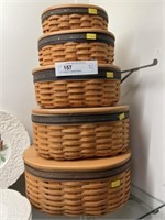 (5) Graduated Longaberger Baskets