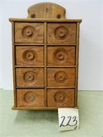 8-Drawer Wall Mount Spice Cabinet