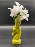 Royal Haeger Chartreuse Equine Vase