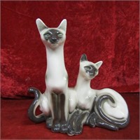 Mid century Siamese cat tv lamp. No light