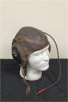 U.S. WW2 Type A-II Leather Flight Helmet w/ Comms