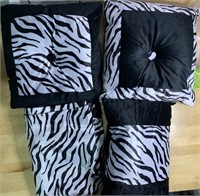 Nanshing Zebra 3-Pillows & 2 Oversized Shams