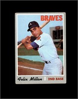 1970 Topps High #710 Felix Milllan VG to VG-EX+