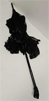 Antique Victorian Black Lace Parasol