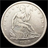 1839 Seated Liberty Half Dollar NEARLY