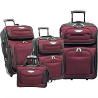 AMSTERDAM Travel/Luggage Case (Roller) Shoes  Red
