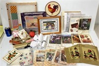Embroidery Lot - Vintage, Patterns, Kits, Tools