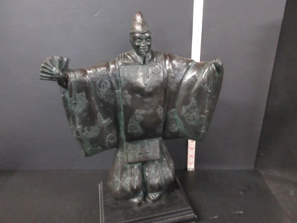 LARGE JAPANESE SUTSUMA RESIN STATUE-SCULPTURE