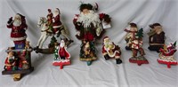 Vintage Christmas Santa Stocking holders