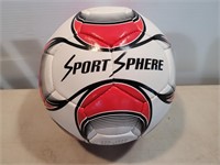 NEW #5 Sportshere White-Red-Black Soccor Ball