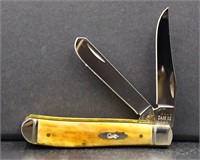 BNIB Case antique bone smooth mini trapper knife