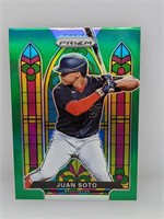 2021 Prizm Green Stained Glass Prizm Juan Soto SG3